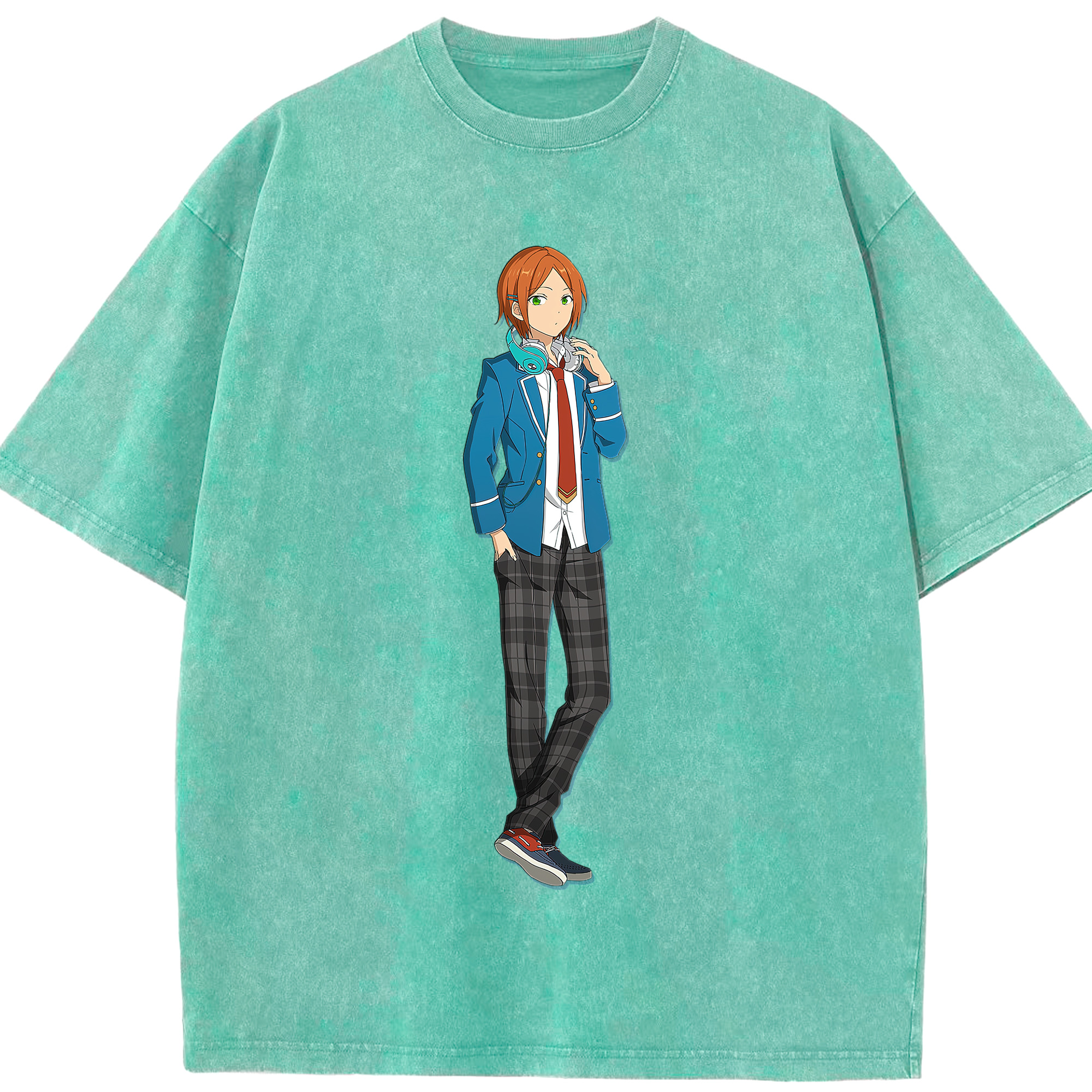 （画像用） あんさんぶるスターズ! Ensemble Stars 綿100% ヴィンテージ風 半袖Tシャツ（フロントプリント）